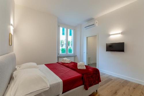 Posteľ alebo postele v izbe v ubytovaní Florence Michelangelo Suite Apartment