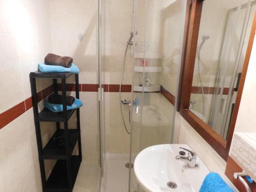 アデへにあるBrisas del Marのバスルーム(シャワー、シンク付)