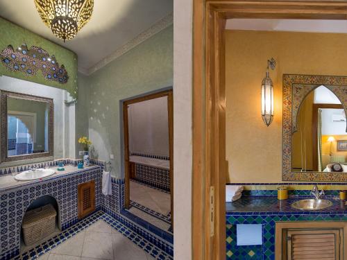 Et badeværelse på Riad Palais Sebban