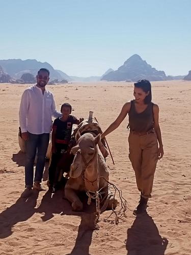 Tetamu yang menginap di Shahrazad desert, Wadi Rum