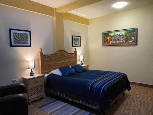 Postel nebo postele na pokoji v ubytování Hotel-Villas JABEL TINAMIT
