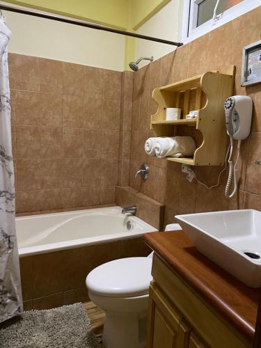 Koupelna v ubytování Hotel-Villas JABEL TINAMIT