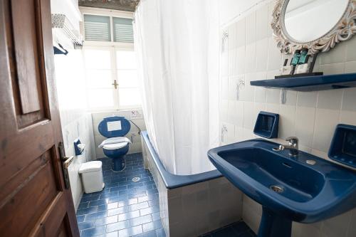 A bathroom at Dionysos Hotel