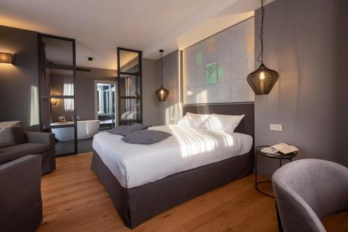Postel nebo postele na pokoji v ubytování Agriturismo Speziale Wine Resort