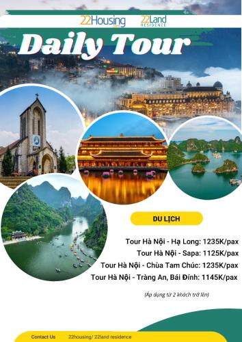 a flyer for a tour of daly town at 22HOUSING 48 Phan Kế Bính in Hanoi