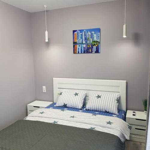 Ένα ή περισσότερα κρεβάτια σε δωμάτιο στο Premium apartment on Belvedere