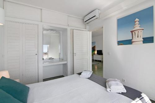Ένα ή περισσότερα κρεβάτια σε δωμάτιο στο Ocean View Apartment Hakuna Matata