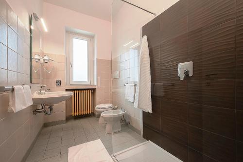 Koupelna v ubytování Hotel Delle Rose