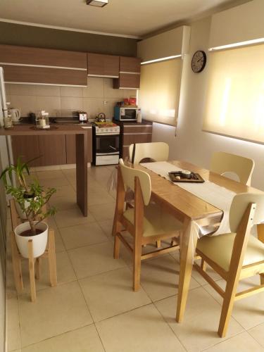 Køkken eller tekøkken på Apart Anficosta