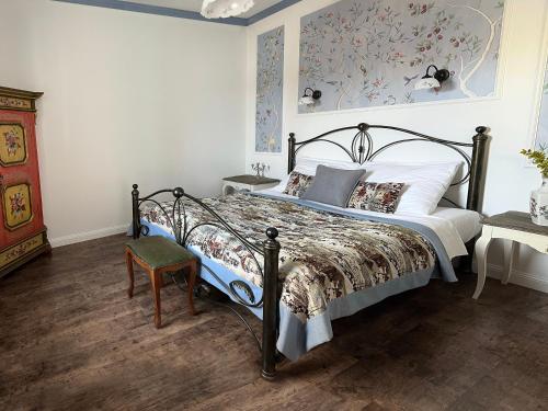 Postel nebo postele na pokoji v ubytování Apartments Hradný Mur