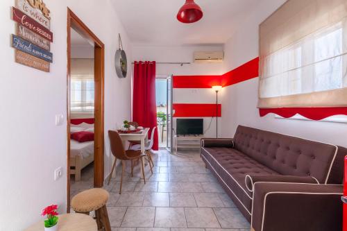 En sittgrupp på Guests Apartments in Sissi Creta