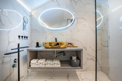 Koupelna v ubytování Deluxe Apartments Franjkovic