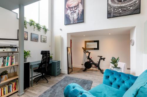 Χώρος καθιστικού στο Luxury Architect Designed Apt 13 Mins to Royal mile