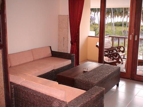 Posezení v ubytování Charming Apartment in Tambon Bo Put, 47 m², shared pool