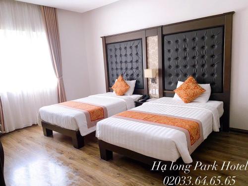Katil atau katil-katil dalam bilik di Ha Long Park Hotel
