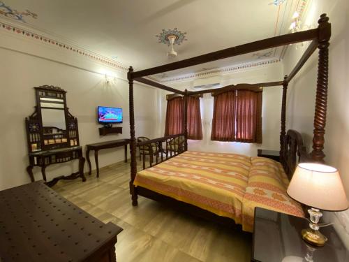Katil atau katil-katil dalam bilik di Dowlat Villas Palace-The Heritage