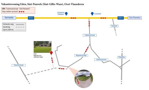 a map of the proposed improvements to the park at Eden in Sint-Pauwels