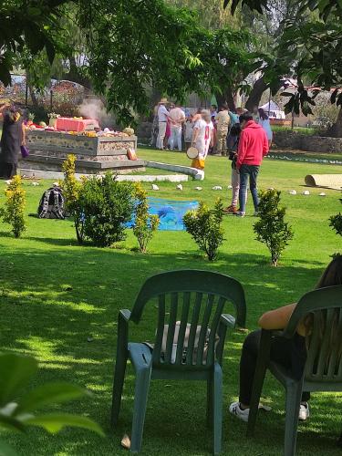 Jardín al aire libre en Hotel Quetzalcalli