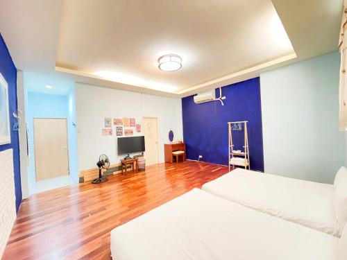 Cama o camas de una habitación en 羽竹民宿 -- 自助方式-附免費停車--