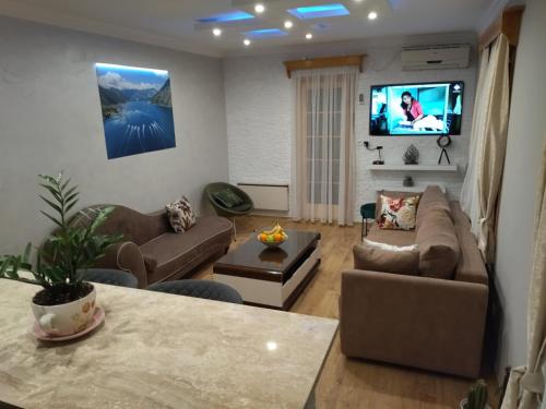Et tv og/eller underholdning på Apartment Ksenija