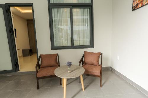 Χώρος καθιστικού στο ĐồiSao Homestay
