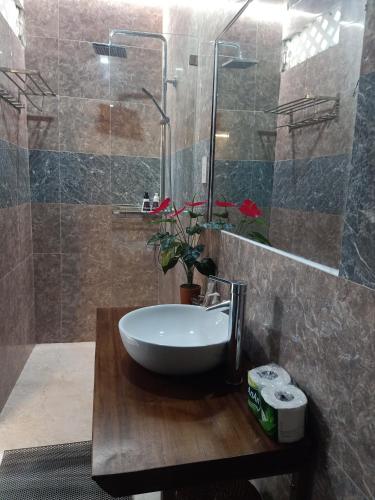 Ένα μπάνιο στο Terra Cotta Homestay