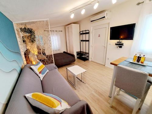 TV a/nebo společenská místnost v ubytování Holiday Home Ulika