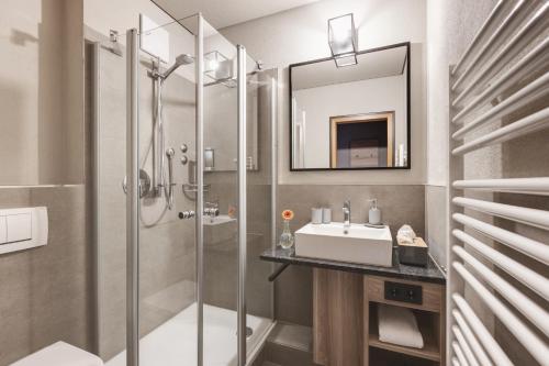 Koupelna v ubytování Hotel Das Bischof