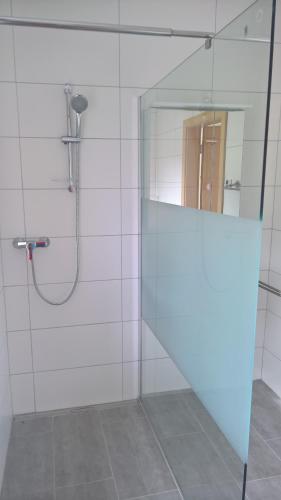 Koupelna v ubytování Apartment im Haus mit Herz