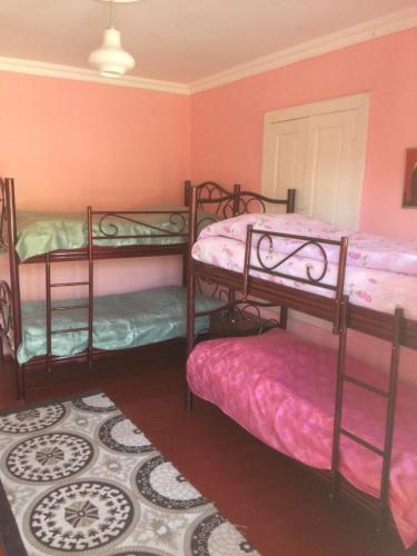 Postel nebo postele na pokoji v ubytování Giorgi's Homestay