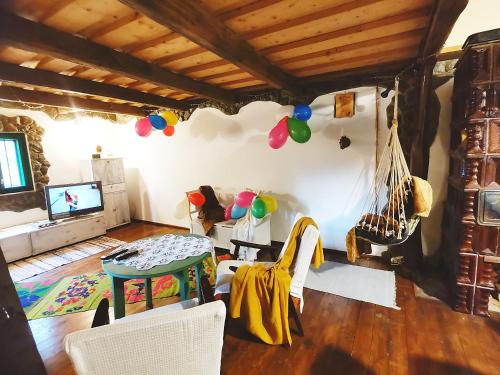 Posezení v ubytování Casuta Bucuriei