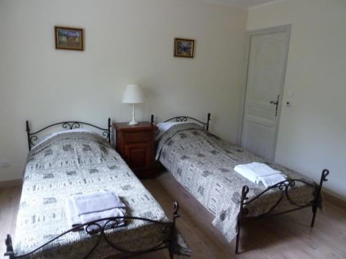 Postelja oz. postelje v sobi nastanitve Le Mont d'Olivine