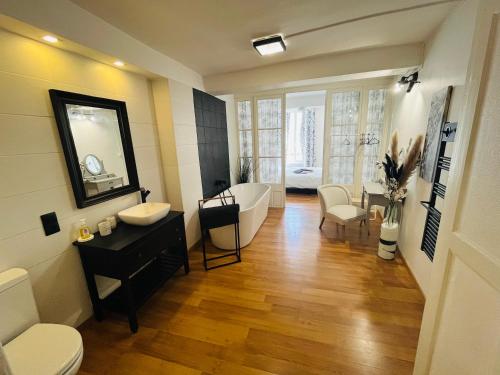 Ванная комната в Chez mimie les hôtes