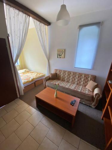 Postel nebo postele na pokoji v ubytování Apartmán Pod Hradem