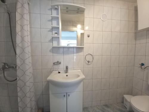 Koupelna v ubytování Studio Apartment MojMir