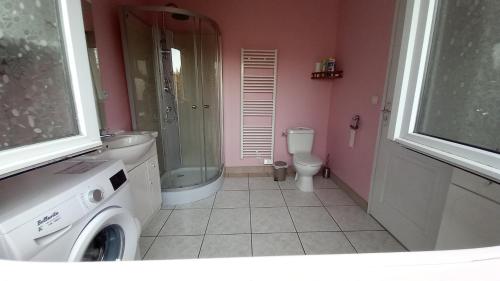 Koupelna v ubytování Gîte albertin