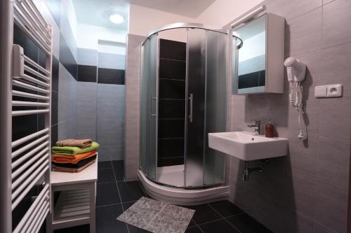 Kúpeľňa v ubytovaní Apartman 13 Všemina