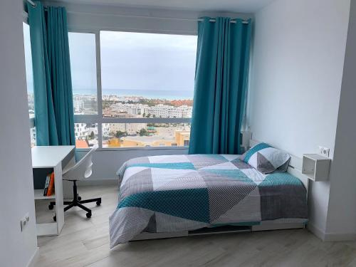 Posteľ alebo postele v izbe v ubytovaní Aqua Apartment