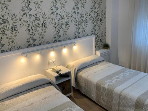 Hostal Linarにあるベッド