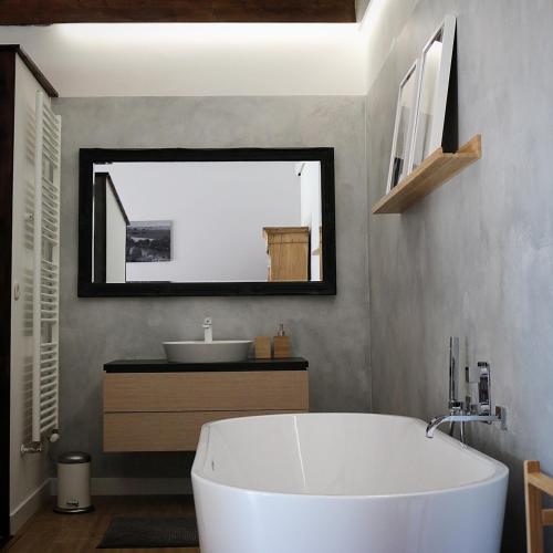 Koupelna v ubytování Bed and Breakfast 'Wij en de Zande' - kamer deluxe