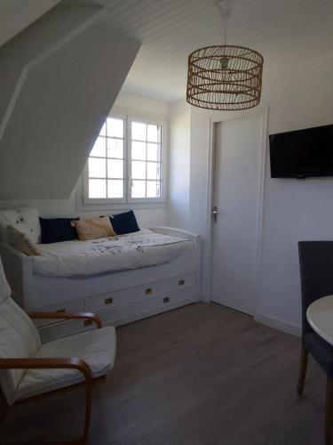 Postel nebo postele na pokoji v ubytování Appartement 2 pièces proche du centre ville