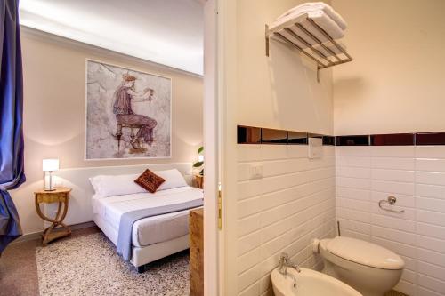 Vonios kambarys apgyvendinimo įstaigoje Roma In Una Stanza Guesthouse