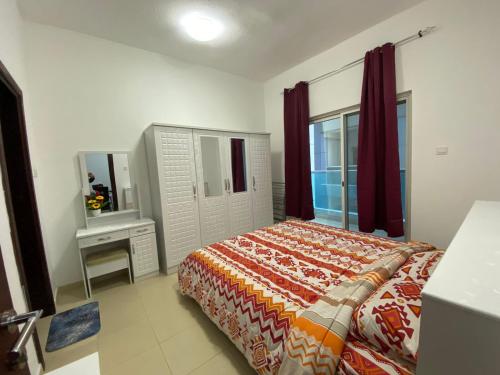 Postel nebo postele na pokoji v ubytování Lovely 1-bedroom Apartment with free Parking on premises