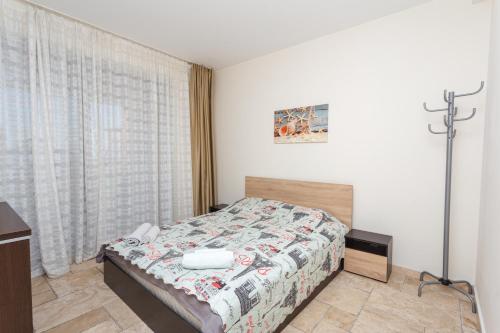 Vuode tai vuoteita majoituspaikassa Luxury Family Apartment Kaliakria