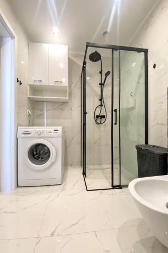Ένα μπάνιο στο Apartament Solaris