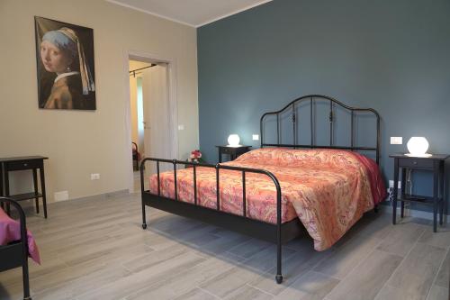 Postel nebo postele na pokoji v ubytování Cascina Riva