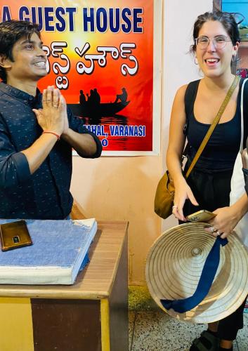 Clientes alojados en Ganga Guest House