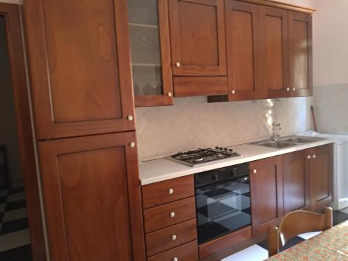 Kuchyň nebo kuchyňský kout v ubytování villetta vista mare