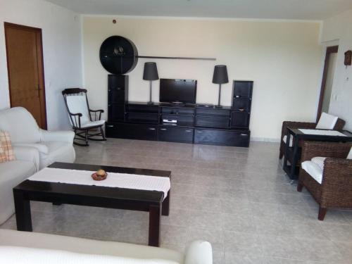 a living room with a couch and a tv at Apartment Mihael - 4 persons in Vodnjan