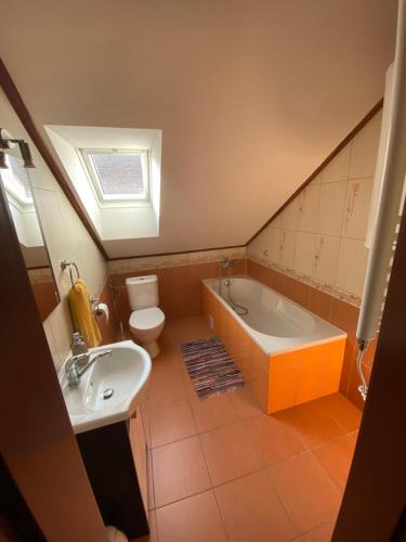 Koupelna v ubytování Ubytování u Dany